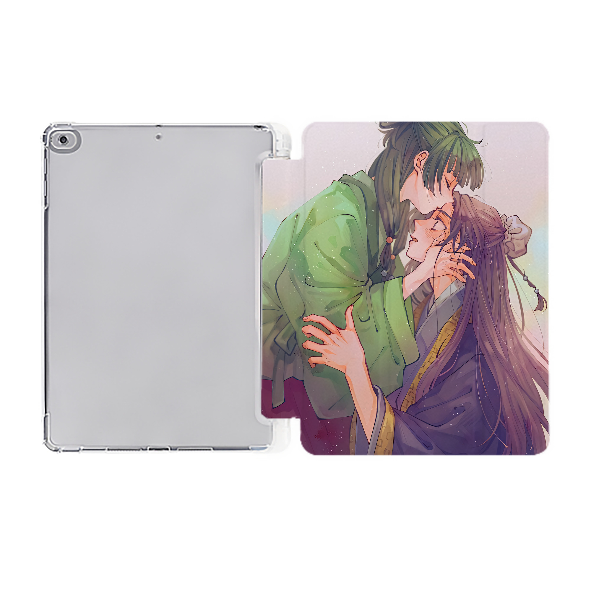 （画像用） 薬屋のひとりごと The Apothecary Diaries IPad ケース ペン収納付き 三つ折りスタンド PUレザー×シリコン 対応機種9.5/10.5/10.9インチ
